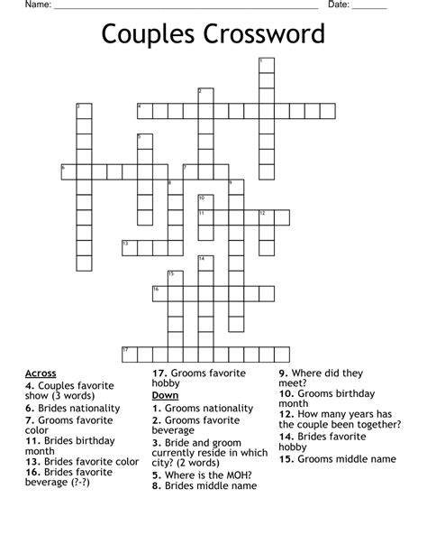 members of a couple crossword clue|Member of couple Crossword Clue .